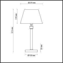Интерьерная настольная лампа Montana 4429/1T Lumion E14 Классический