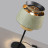 Настольная лампа ODEON LIGHT 4992/1TA KRESSA E27 1*60W черный/зеленый//золотой/металл/экокожа модерн