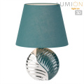 Настольная лампа LUMION 8139/1T TAPALA модерн бирюзовый, серебро 1x60Вт