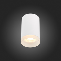 ST100.502.01 Светильник потолочный Белый GU10 1*50W IP20 D64xH99 220V Без ламп Накладные светильники ST LUCE