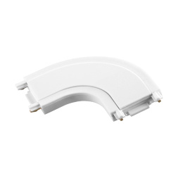 Соединитель с токопроводом "L" для низковольтного шинопровода скруглённый NOVOTECH 135208 SMAL белый