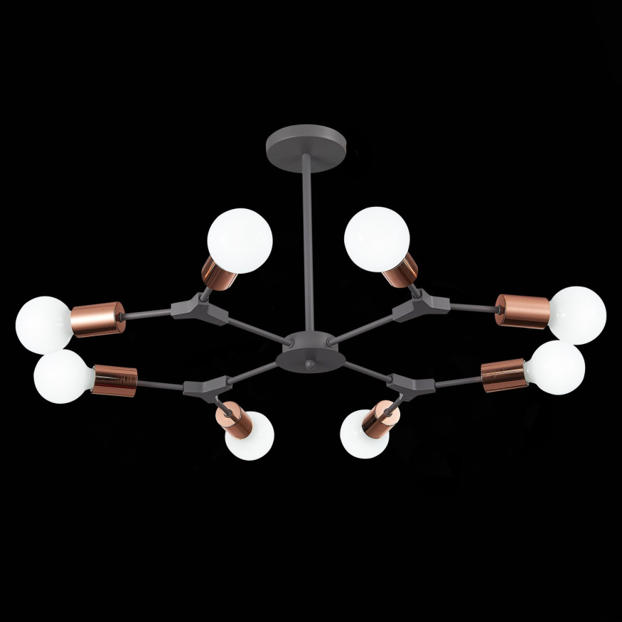 SLE106403-08 Светильник потолочный Серый, Розовое золото E27 8*60W PALARE EVOLUCE