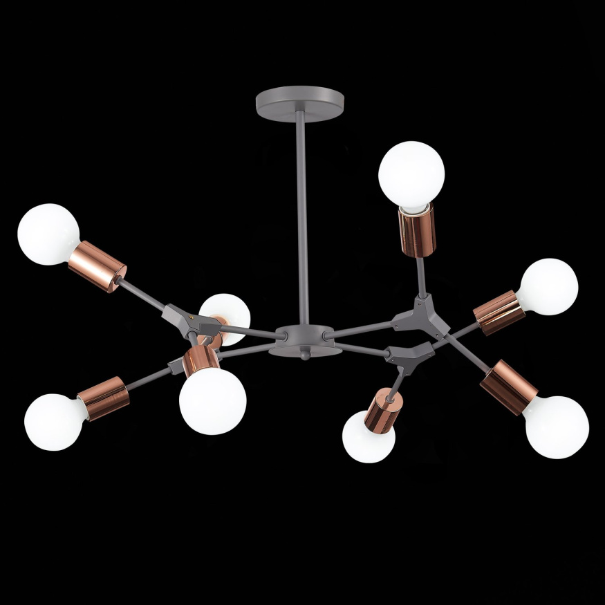 SLE106403-08 Светильник потолочный Серый, Розовое золото E27 8*60W PALARE EVOLUCE