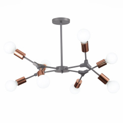 SLE106403-08 Светильник потолочный Серый, Розовое золото E27 8*60W PALARE EVOLUCE