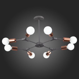 SLE106403-08 Светильник потолочный Серый, Розовое золото E27 8*60W PALARE EVOLUCE