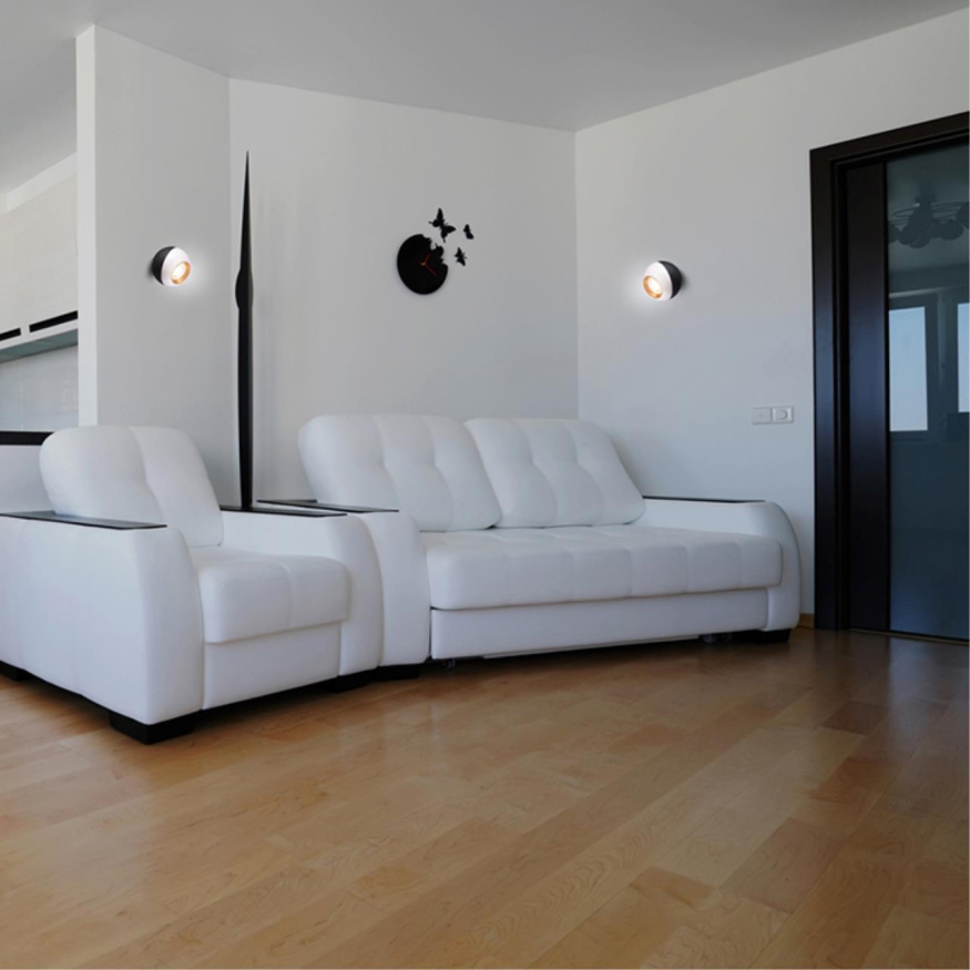 Накладной светильник NOVOTECH 358156 BALL LED 6Вт черный/белый/золото техно