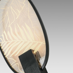 Настенный светильник ODEON LIGHT EXCLUSIVE 6665/15WL PIUMA модерн черный 15W