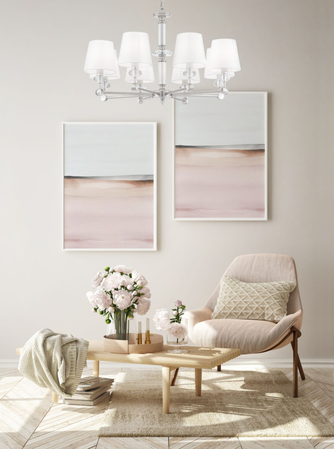 Подвесная люстра Riverside MOD018PL-08CH Maytoni E14 Классический