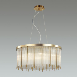 Люстра ODEON LIGHT 4788/10 YORK в классическом стиле золото/металл/стекло 10x40W