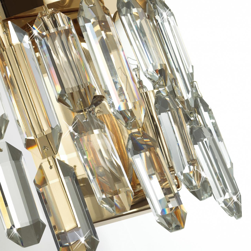 Люстра ODEON LIGHT 4986/12 DAKISA модерн золотой/хрусталь 12x40W