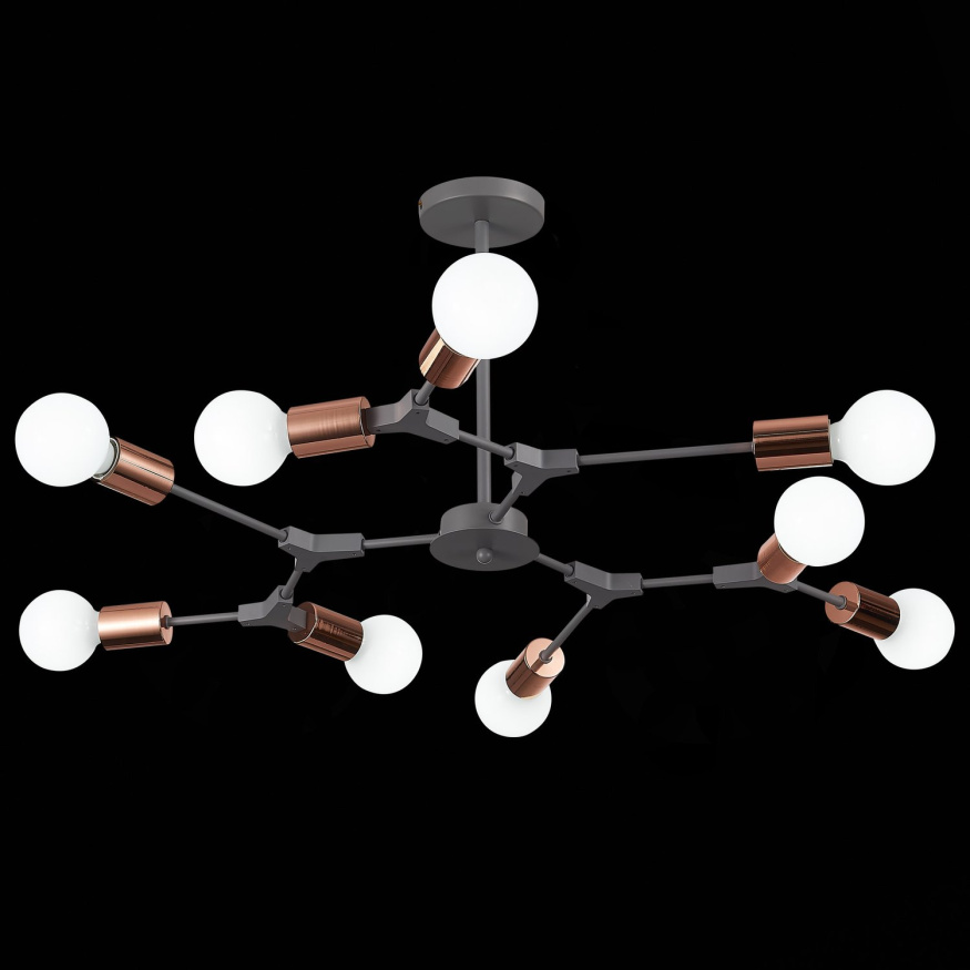 SLE106403-09 Светильник потолочный Серый, Розовое золото E27 9*60W PALARE EVOLUCE