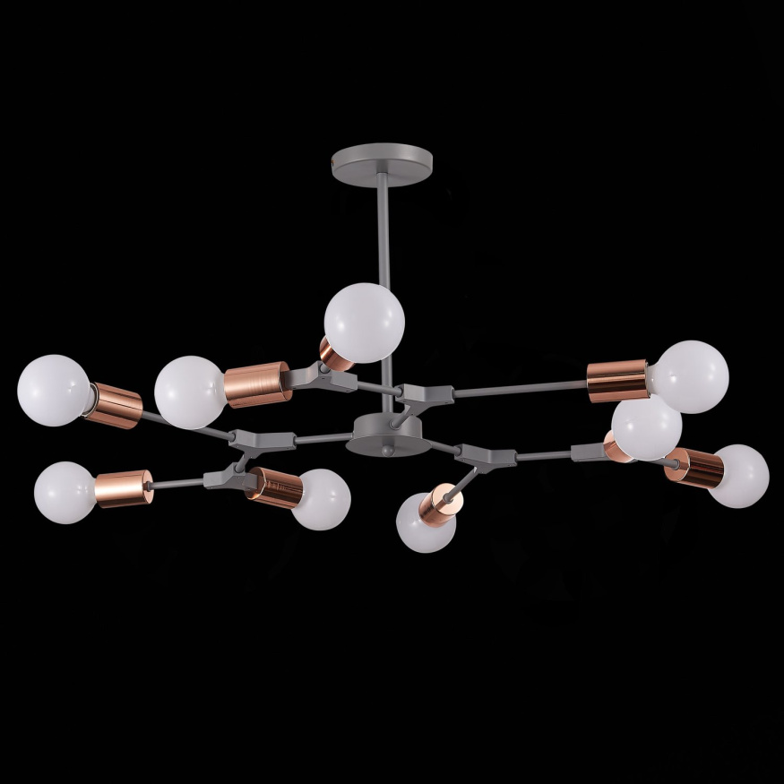 SLE106403-09 Светильник потолочный Серый, Розовое золото E27 9*60W PALARE EVOLUCE