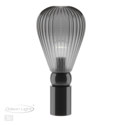Настольная лампа ODEON LIGHT EXCLUSIVE 5417/1T Elica модерн черный хром/дымчатый 40W
