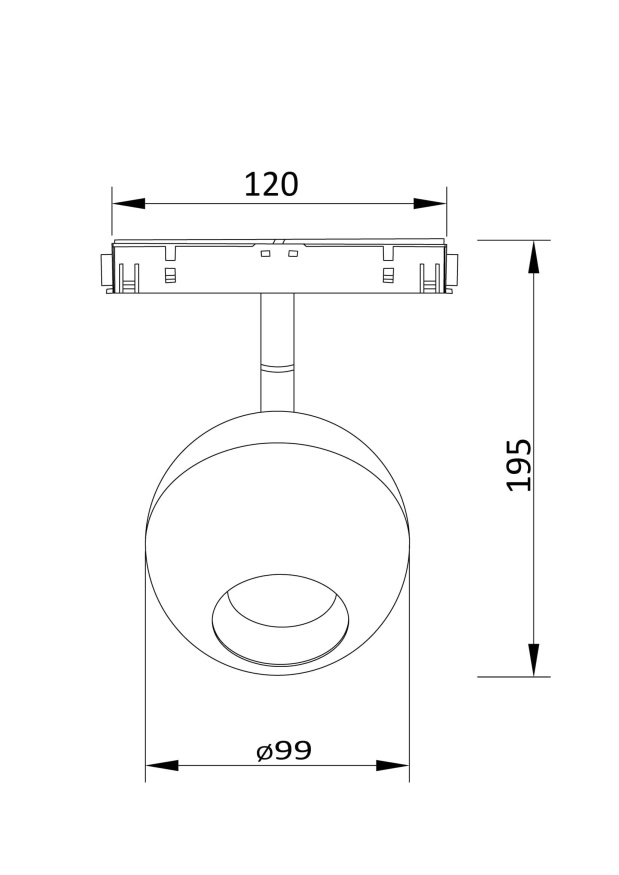 Трековый светильник Technical TR028-2-15W3K-W