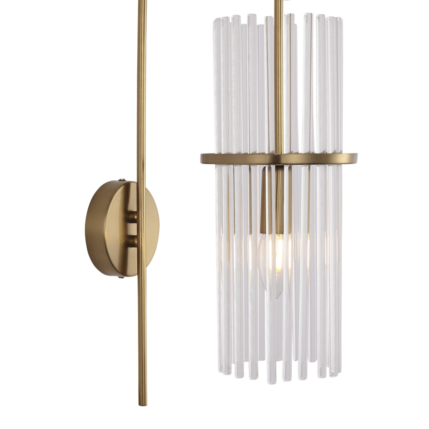 SL6145.301.01 Светильник настенный ST-Luce латунь/прозрачный E14 1*40W TASSE ST LUCE