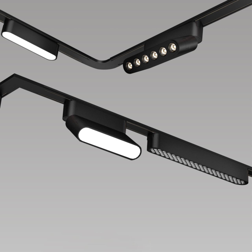 Трековый светильник для низковольтного шинопровода NOVOTECH 359080 SMAL лофт, минимализм, хай-тек черный 12Вт