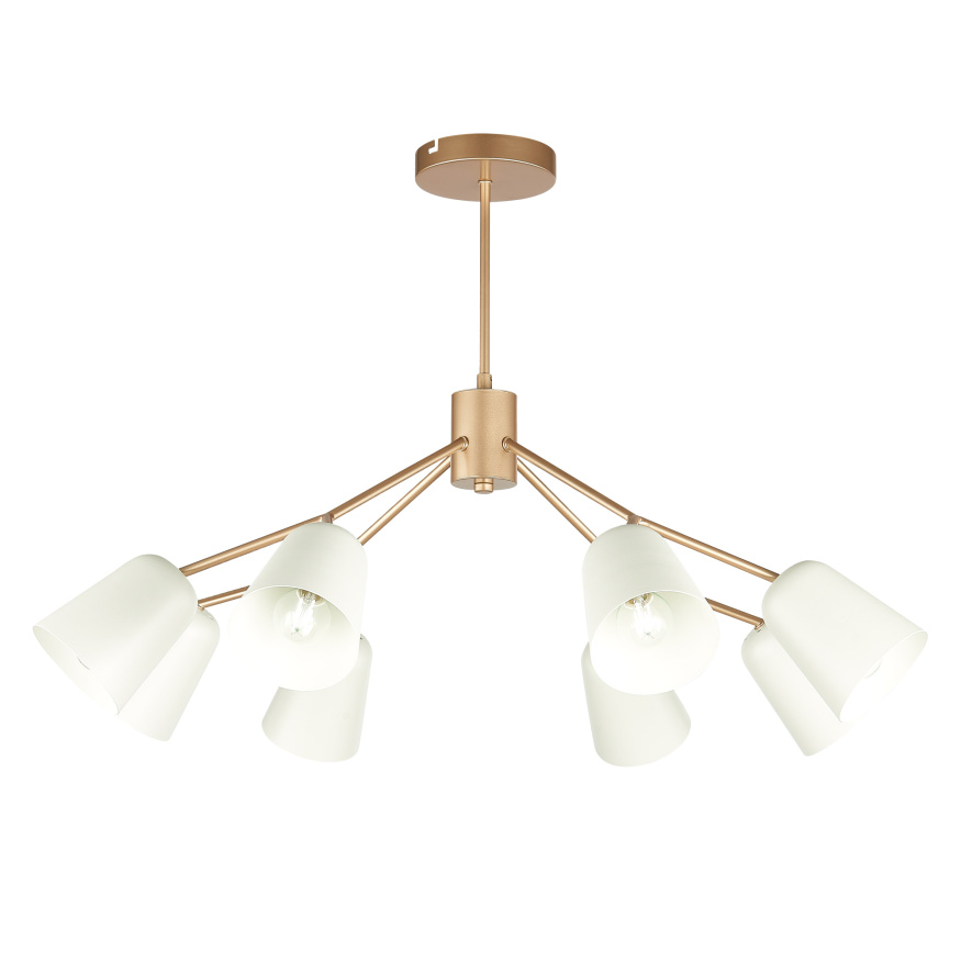 SLE155902-08 Светильник потолочный Золотистый/Белый E14 8*40W MARIO EVOLUCE