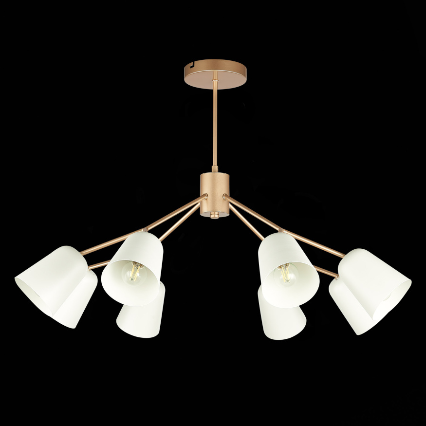 SLE155902-08 Светильник потолочный Золотистый/Белый E14 8*40W MARIO EVOLUCE