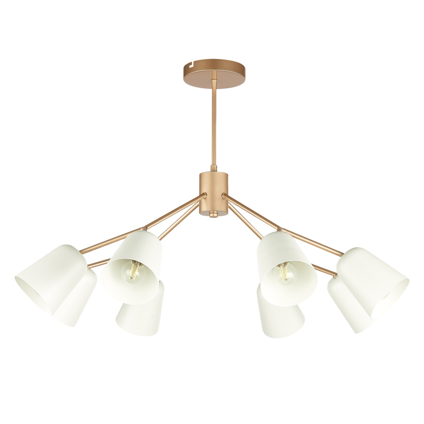 SLE155902-08 Светильник потолочный Золотистый/Белый E14 8*40W MARIO EVOLUCE