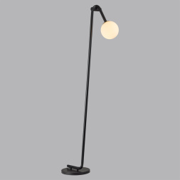 Торшер LUMION 6500/1F DEXTER модерн чёрный, белый 1x60Вт