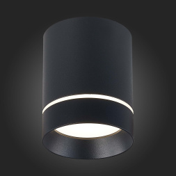 ST115.442.12 Светильник потолочный Черный LED 1*12W 4000K 840Lm Ra&gt;90 120° IP20 D79xH100 170-240V Накладные светильники ST LUCE