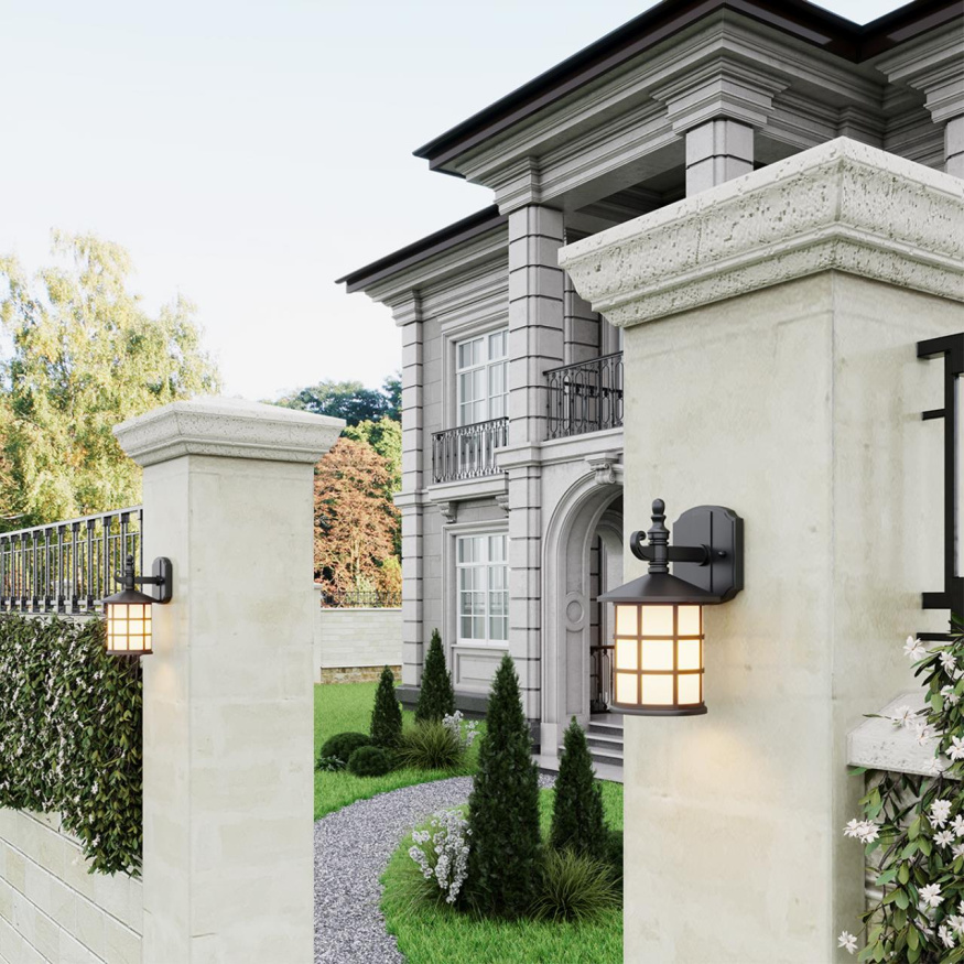 Уличный настенный светильник ODEON LIGHT 4042/1W HOUSE в классическом стиле черный 60W