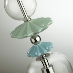 Подвес ODEON LIGHT EXCLUSIVE 4893/1 BIZET в классическом стиле золото/раноцветн./керамика/стекло 1x40W