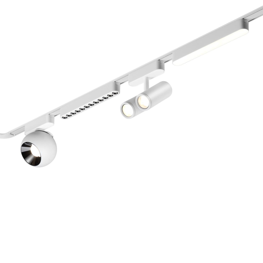 Трековый светильник для низковольтного шинопровода NOVOTECH 359077 SMAL лофт, минимализм, хай-тек белый 12Вт