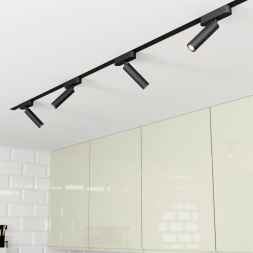 Трековый светильник для низковольтного шинопровода NOVOTECH 359084 SMAL лофт, минимализм, хай-тек черный 7Вт
