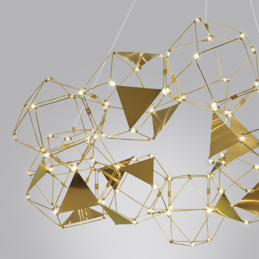 Люстра ODEON LIGHT 5086/56L TRELLIS хай-тек античная бронза 56W