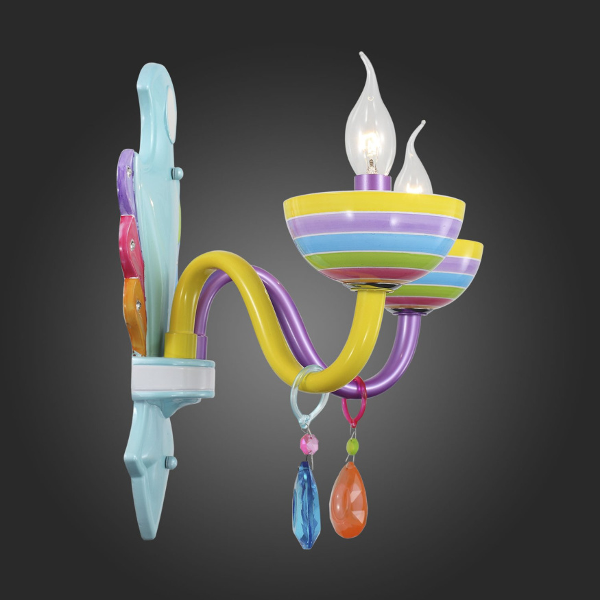 SL672.781.02 Бра ST-Luce Разноцветный/Разноцветный E14 2*40W ORNATO ST LUCE