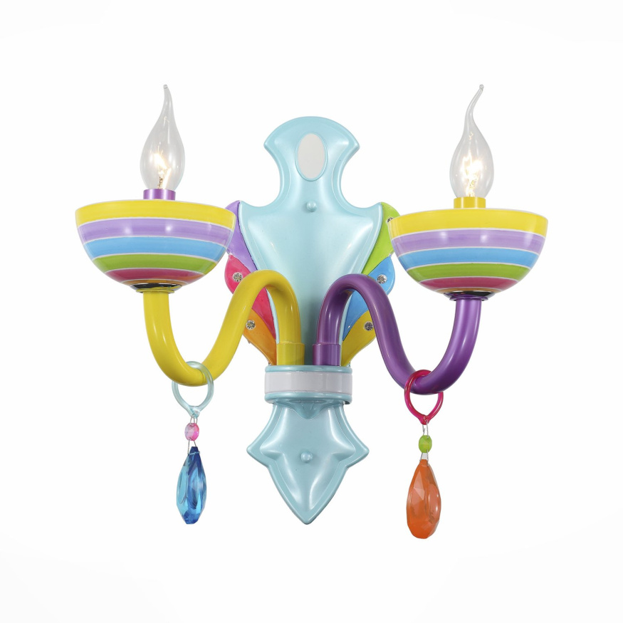 SL672.781.02 Бра ST-Luce Разноцветный/Разноцветный E14 2*40W ORNATO ST LUCE