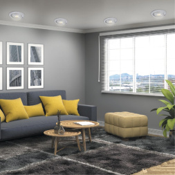 Светильник светодиодный встраиваемый NOVOTECH 357998 STERN в скандинавском стиле белый 10W