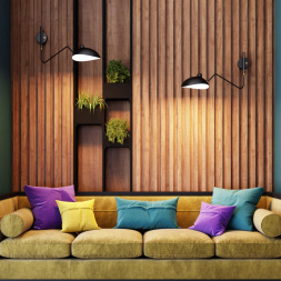 Настенный светильник ODEON LIGHT 4830/1W KERBI ретро черный/золотой 1x40W