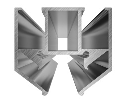 ST066.129.00 Профиль для шинопровода SUPER5 под натяжной потолок ST-Luce Алюминий Длина 2 000мм SUPER5 ST LUCE