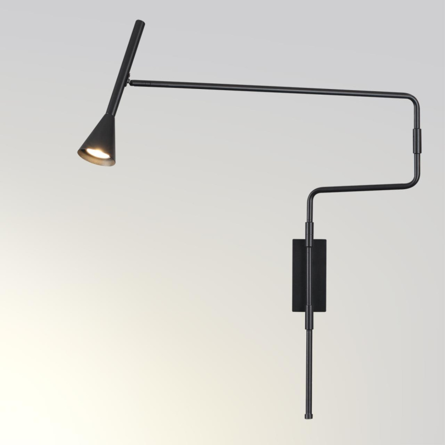 Настенный ODEON LIGHT 7031/1W IZZY хай-тек, минимализм черный 9Вт