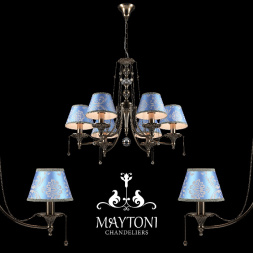 Подвесная люстра Vals RC098-PL-06-R Maytoni E14 Классический, Прованс