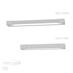 Настенный светильник ODEON LIGHT 3887/12WW ARNO LED 12W белый хай-тек