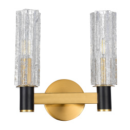 SL1238.301.02 Бра ST-Luce Латунь/Кракелированное стекло E14 2*40W CASALI ST LUCE