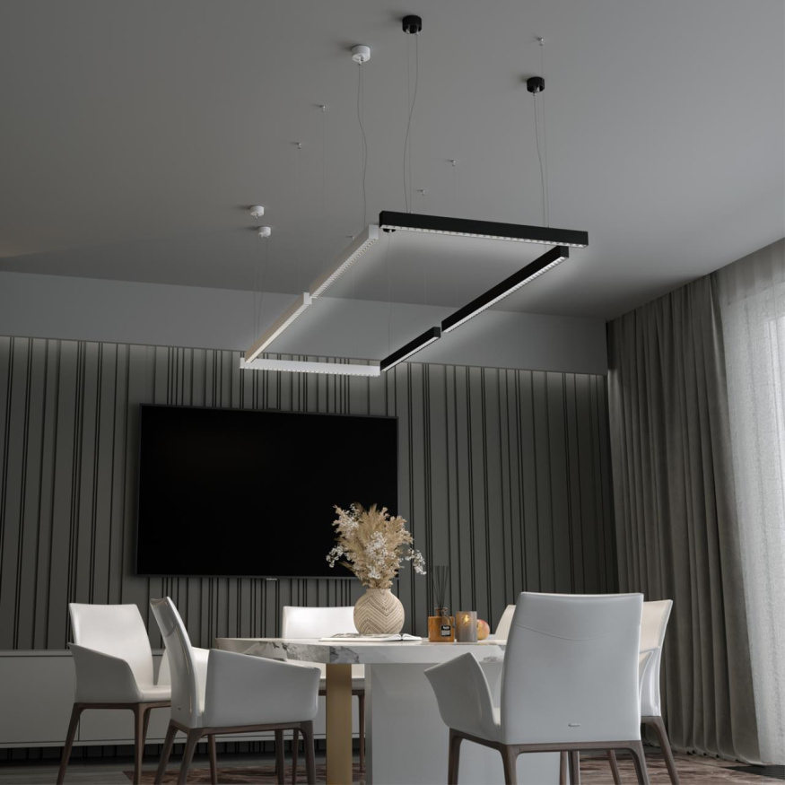 Светильник накладной/подвесной светодиодный NOVOTECH 358874 ITER лофт, минимализм, хай-тек черный 40W