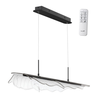 Светильник подвесной диммируемый со сменой цветовой температуры пульт ДУ в комплекте NOVOTECH 359323 FOGLIO хай-тек черный 36W