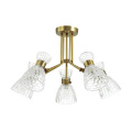 Люстра потолочная LUMION 3704/5C JACKIE хай-тек античная бронза 5x40W