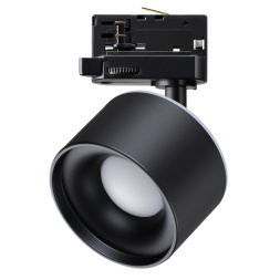 Светильник трехфазный трековый LED с переключателем цветовой температуры NOVOTECH 358977 GIRO черный 12Вт+3Вт