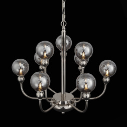 SL552.103.09 Люстра подвесная ST-Luce Никель/Дымчатый G9 9*5W FUNHI ST LUCE