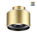 Светильник встраиваемый светодиодный с переключателем цветовой температуры NOVOTECH 358963 GIRO бронза 12Вт вниз + 3Вт вверх