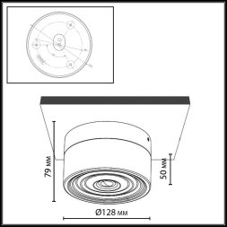 Настенный светильник ODEON LIGHT RONDA 7158/6CL