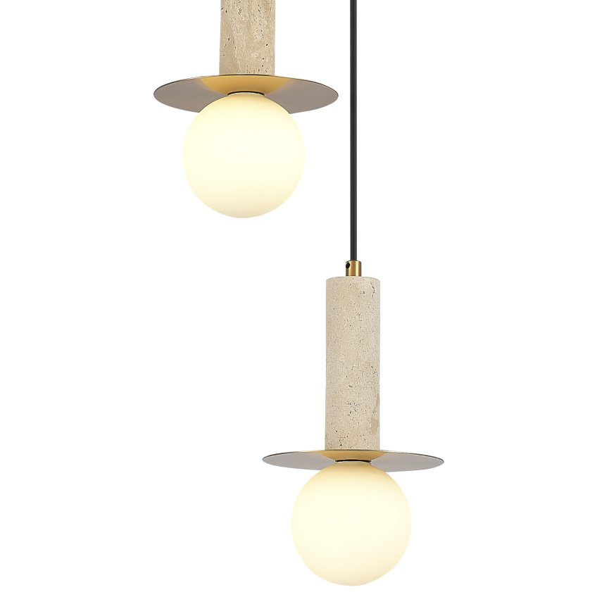 SL1194.303.03 Светильник подвесной ST-Luce латунь/белый G9 3*5W 4000K EARTHY ST LUCE