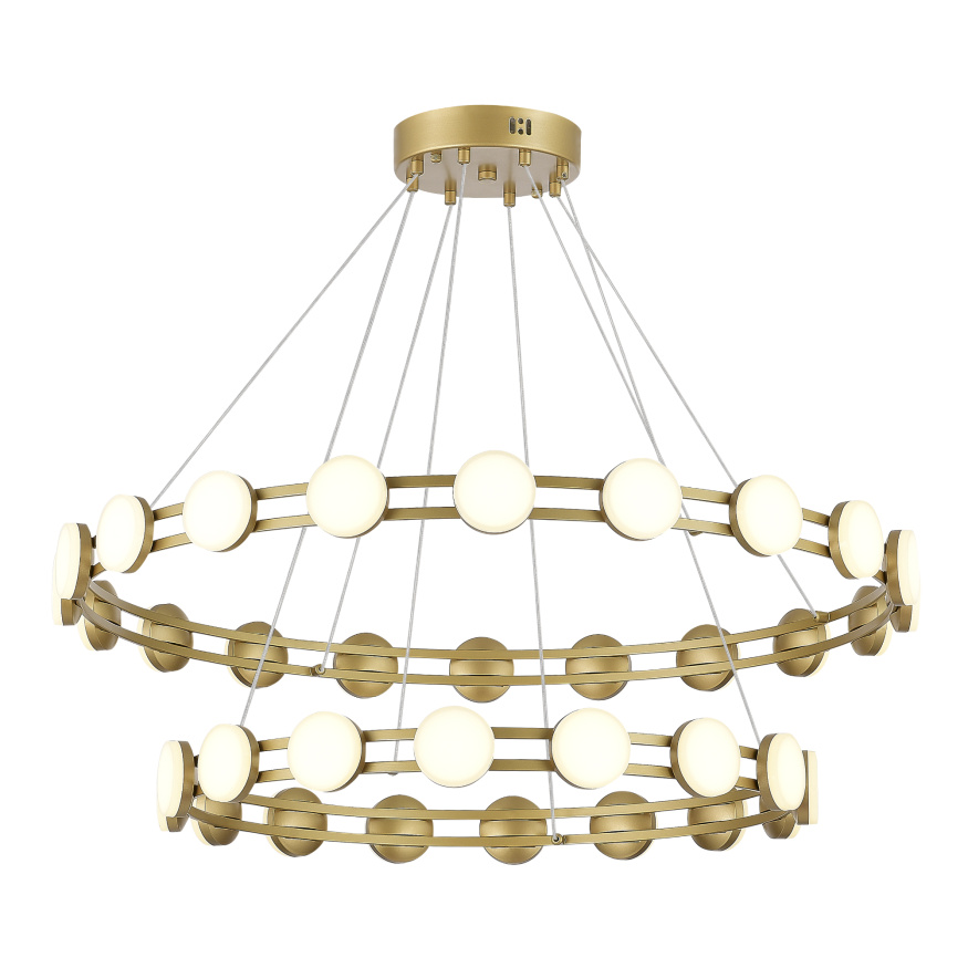 SL6610.203.36 Светильник подвесной ST-Luce золотистый/белый LED 1*70W 4000K MONRO ST LUCE