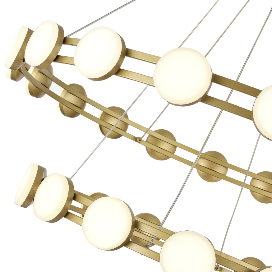 SL6610.203.36 Светильник подвесной ST-Luce золотистый/белый LED 1*70W 4000K MONRO ST LUCE