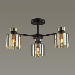 Люстра потолочная LUMION 5643/3C ARLIN чёрный, бронза 3x60W